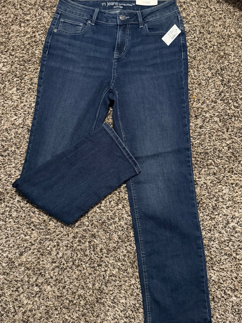 Maurices Dark Blue Straight Leg Jeans